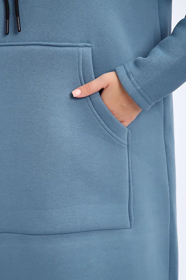 Толстовка-платье 5722 НАТАЛИ, светло-синий - фото 2