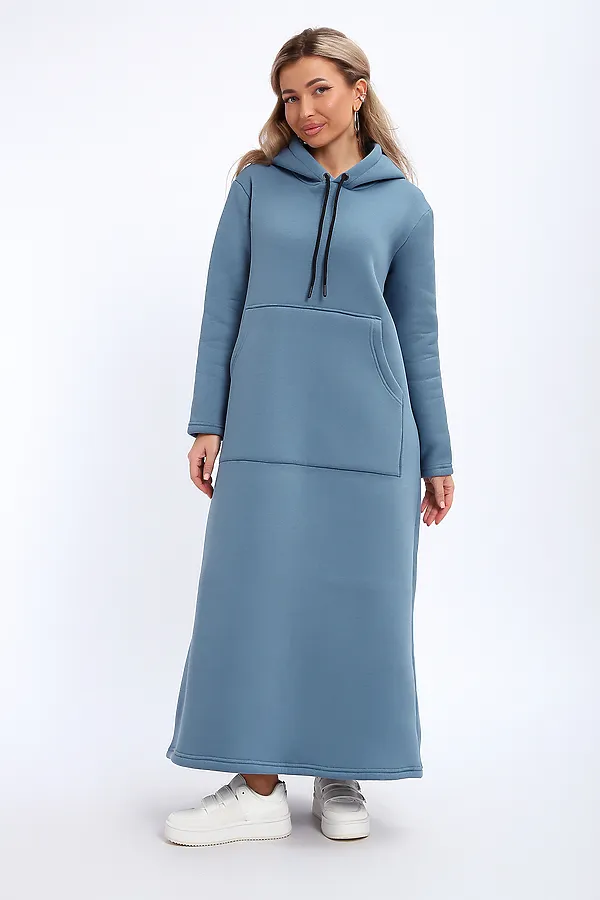 Толстовка-платье 5722 НАТАЛИ, светло-синий - фото 2