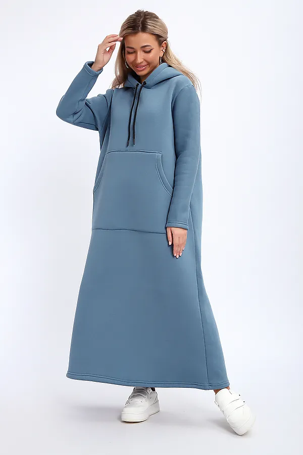 Толстовка-платье 5722 НАТАЛИ, светло-синий - фото 2