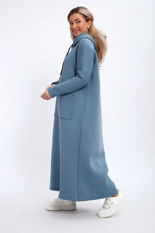 Толстовка-платье 5722 НАТАЛИ, светло-синий - фото 2