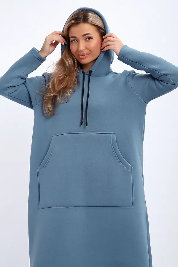 Толстовка-платье 5722 НАТАЛИ, светло-синий - фото 2