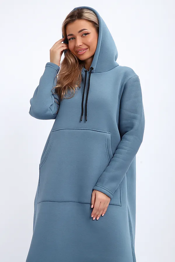 Толстовка-платье 5722 НАТАЛИ, светло-синий - фото 2