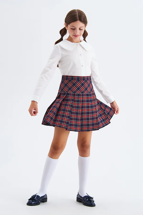 Юбка SMENA, сине-красная клетка - фото 2