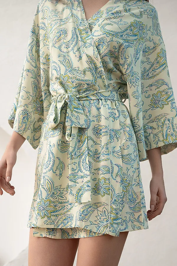 Халат INDEFINI, салатовый - фото 2