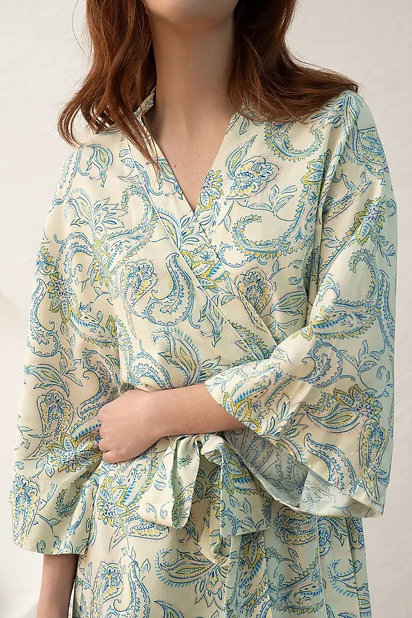 Халат INDEFINI, салатовый - фото 2