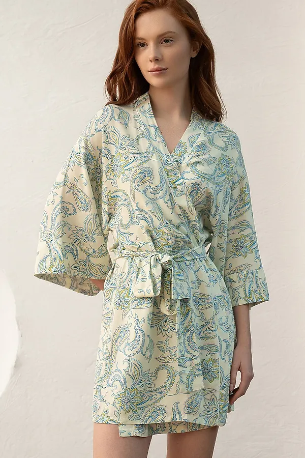 Халат INDEFINI, салатовый - фото 2