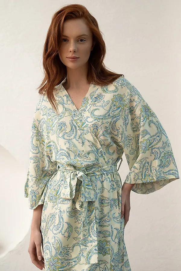 Халат INDEFINI, салатовый - фото 2