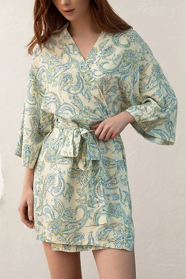 Халат INDEFINI, салатовый - фото 2