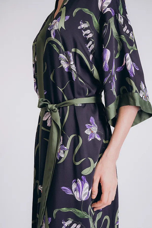 Халат INDEFINI, синий - фото 2