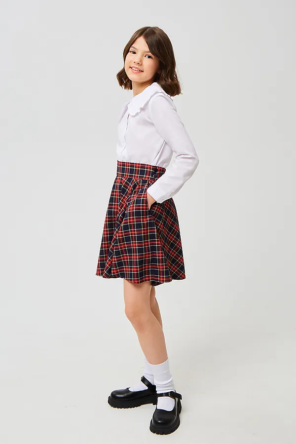 Юбка SMENA, сине-красная клетка - фото 2