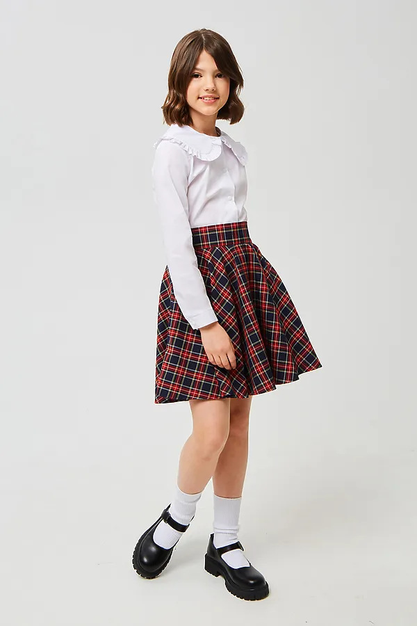 Юбка SMENA, сине-красная клетка - фото 2