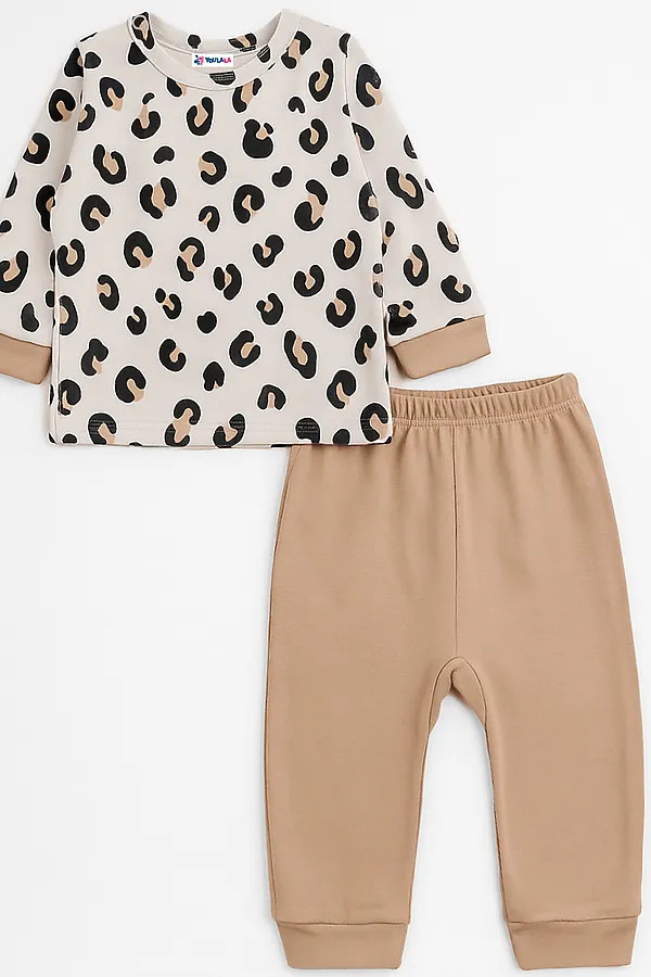 Комплект (Джемпер+Брюки) YOULALA, бежевый - фото 2