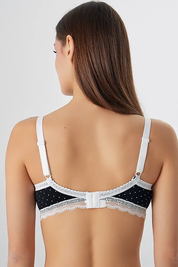 Бюстгальтер MARK FORMELLE, горошек на черном - фото 2