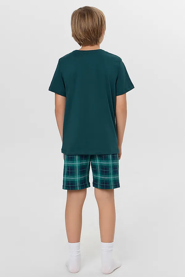 Пижама MARK FORMELLE, изумруд +сине -зеленая клетка - фото 2