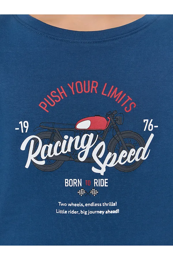 Пижама MARK FORMELLE, синий +печать2 - фото 2