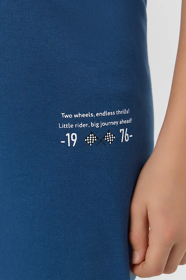 Пижама MARK FORMELLE, синий +печать2 - фото 2