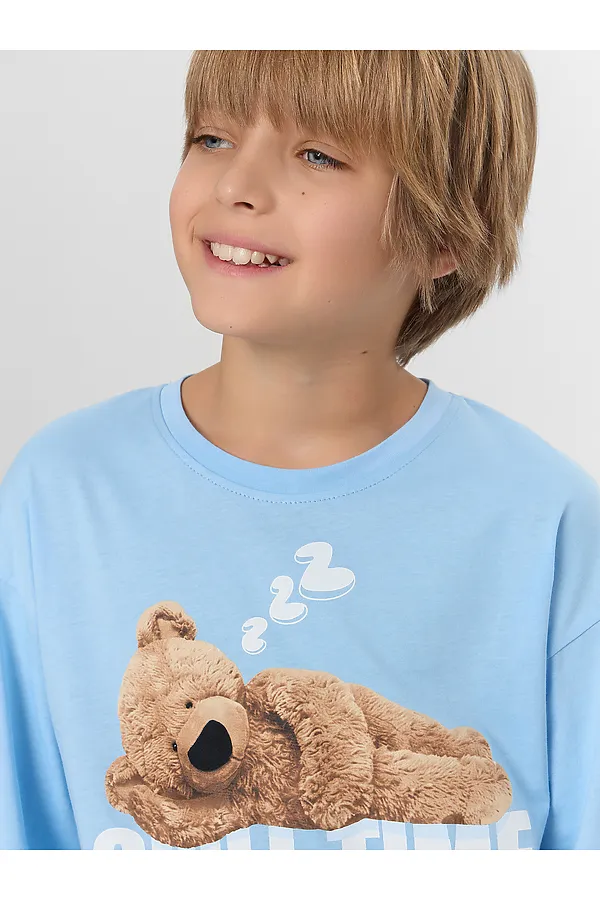 Пижама MARK FORMELLE, небо +сине -голубая клетка - фото 2