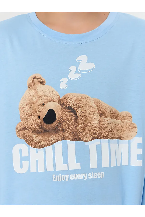 Пижама MARK FORMELLE, небо +сине -голубая клетка - фото 2