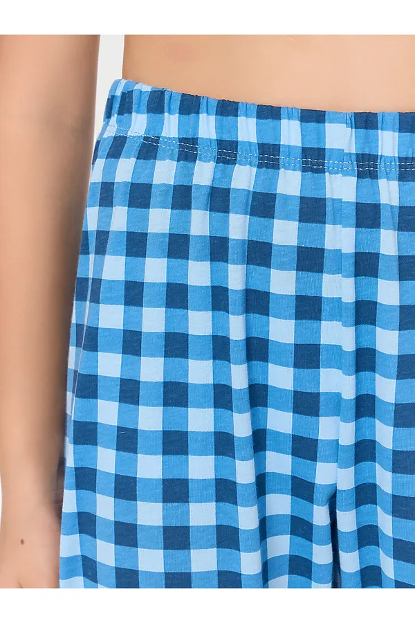 Пижама MARK FORMELLE, небо +сине -голубая клетка - фото 2