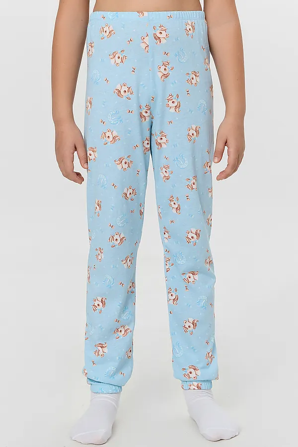 Пижама MARK FORMELLE, голубой +милые коники на голубом - фото 2
