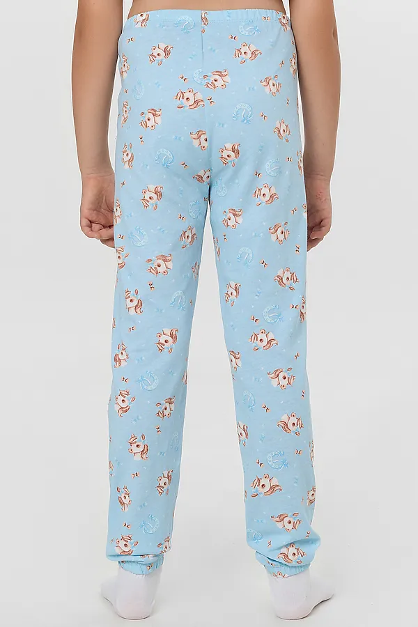 Пижама MARK FORMELLE, голубой +милые коники на голубом - фото 2
