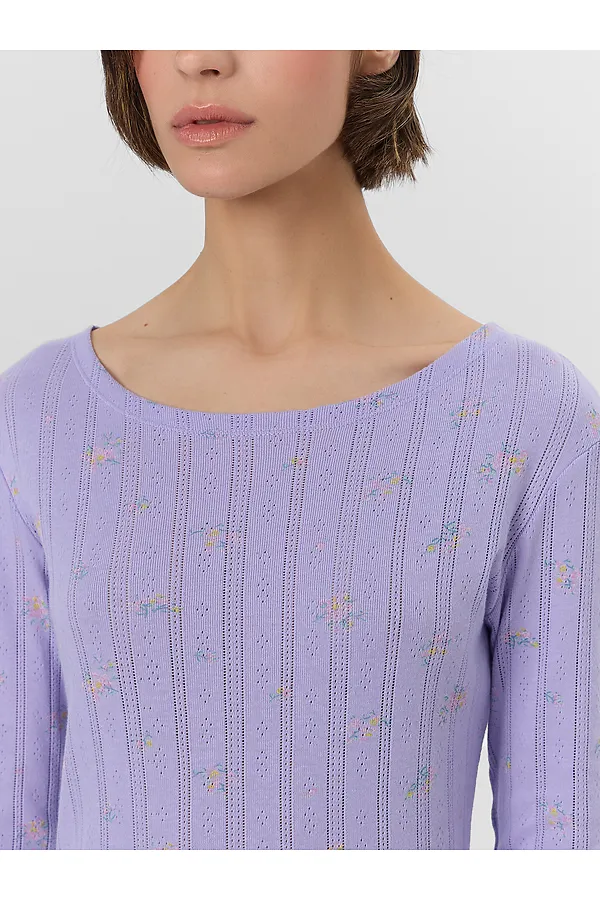 Пижама MARK FORMELLE, цветы на лаванде - фото 2