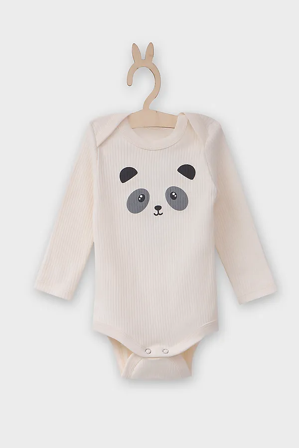 Комплект (Боди+Ползунки) MARK FORMELLE, молочный +панды на молочном - фото 2