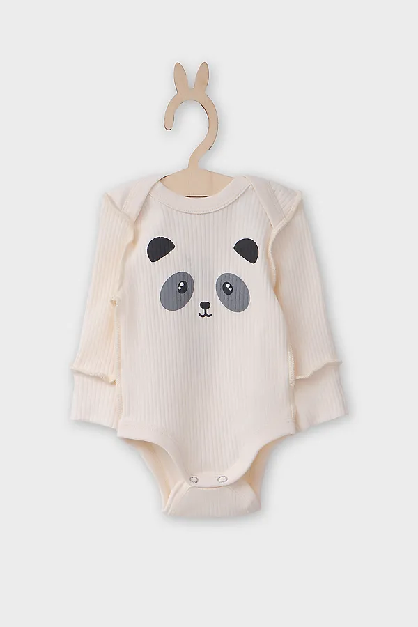 Комплект (Боди+Ползунки) MARK FORMELLE, молочный +панды на молочном - фото 2