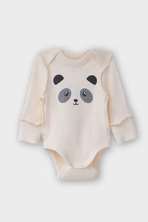 Комплект (Боди+Ползунки) MARK FORMELLE, молочный +панды на молочном - фото 2