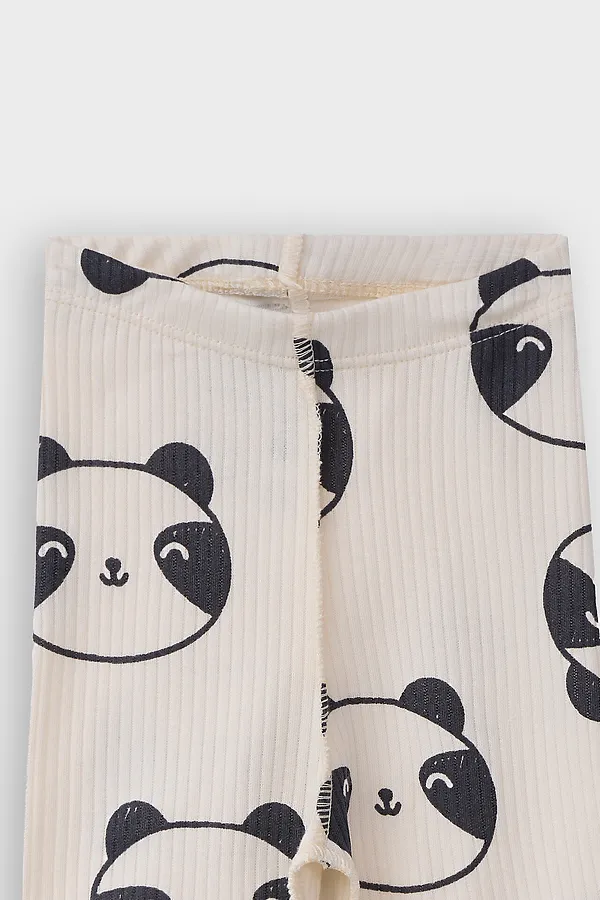 Комплект (Боди+Ползунки) MARK FORMELLE, молочный +панды на молочном - фото 2