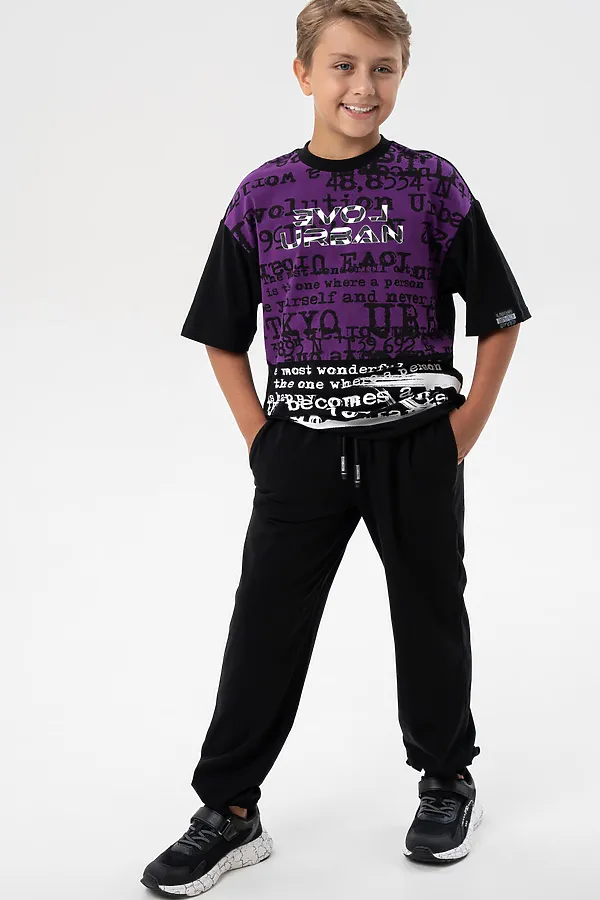 Комплект (Футболка+Брюки) PLAYTODAY, разноцветный - фото 2