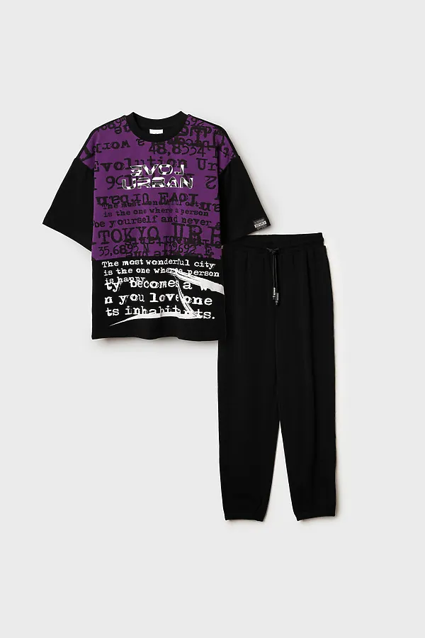 Комплект (Футболка+Брюки) PLAYTODAY, разноцветный - фото 2