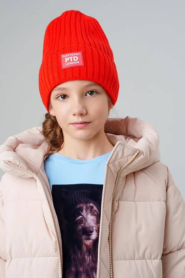 Шапка PLAYTODAY, оранжевый - фото 2
