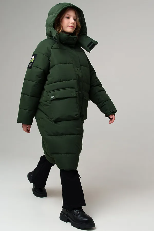 Пальто PLAYTODAY, темно-зеленый - фото 2