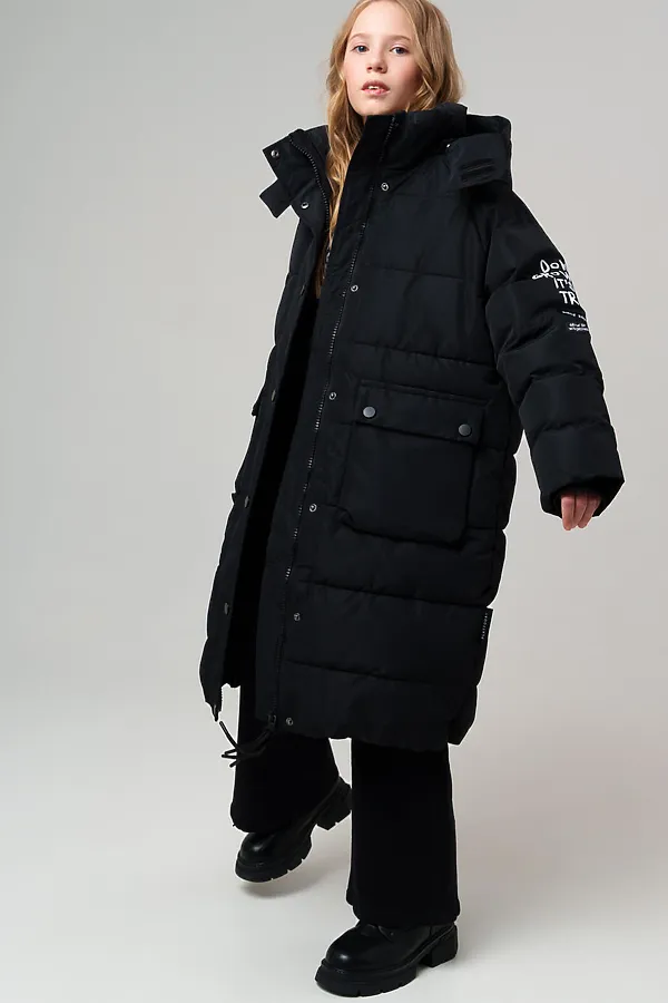 Пальто PLAYTODAY, черный - фото 2
