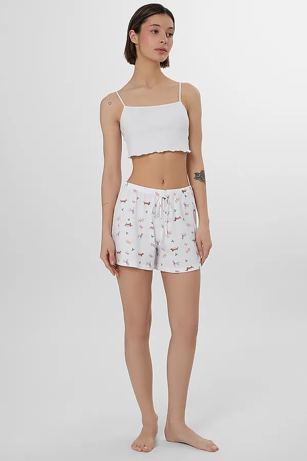 Шорты MARK FORMELLE, собачки на белом - фото 2