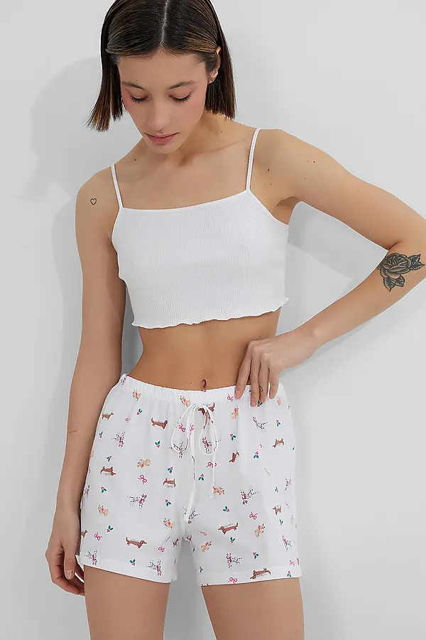 Шорты MARK FORMELLE, собачки на белом - фото 2
