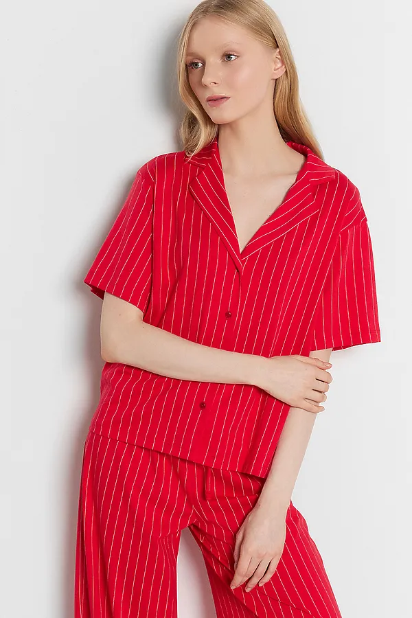 Пижама MARK FORMELLE, полоска на красном - фото 2