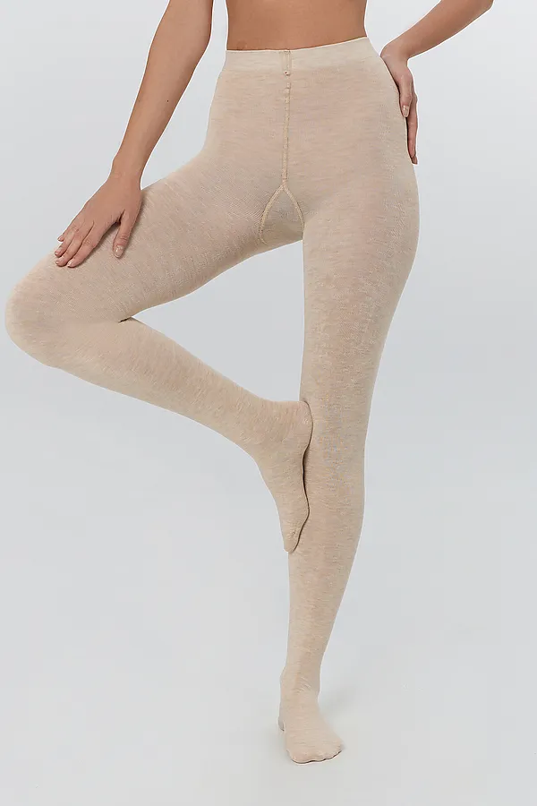 Колготки MARK FORMELLE, бежевый меланж - фото 2