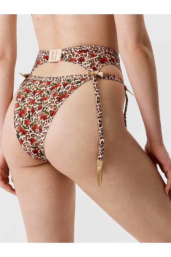 Трусы в наборе с поясом INFINITY, леопардовый принт - фото 2