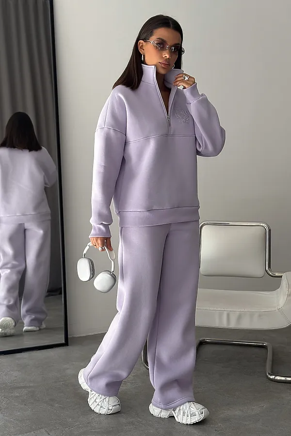 Костюм с брюками Галактика НАТАЛИ, сиреневый - фото 2