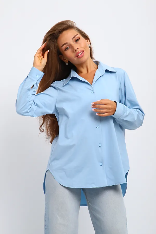 Рубашка 31985 НАТАЛИ, голубой - фото 2