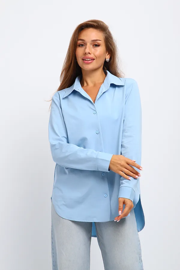 Рубашка 31985 НАТАЛИ, голубой - фото 2