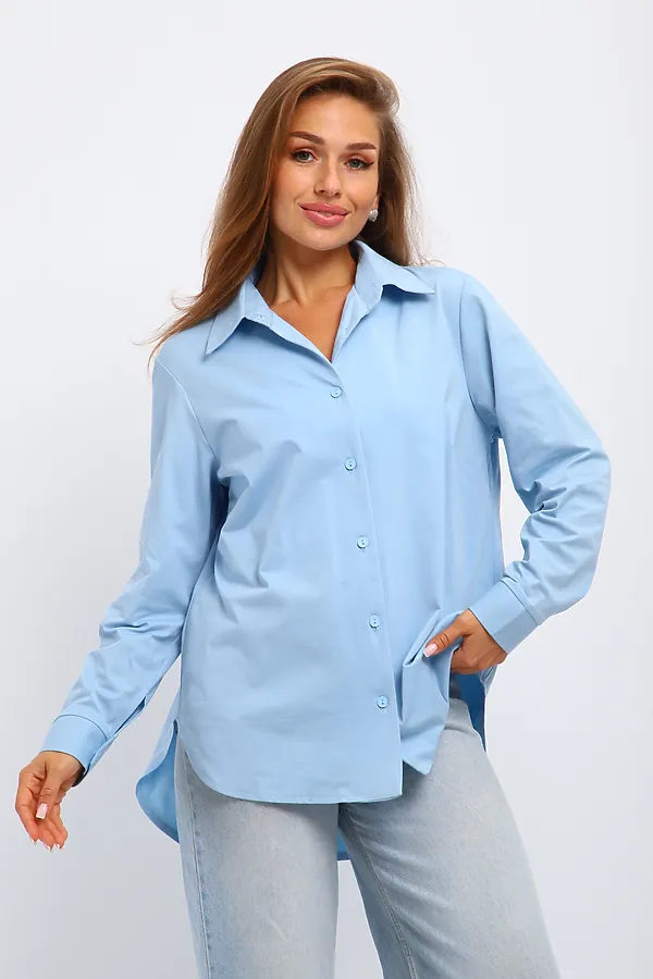 Рубашка 31985 НАТАЛИ, голубой - фото 2