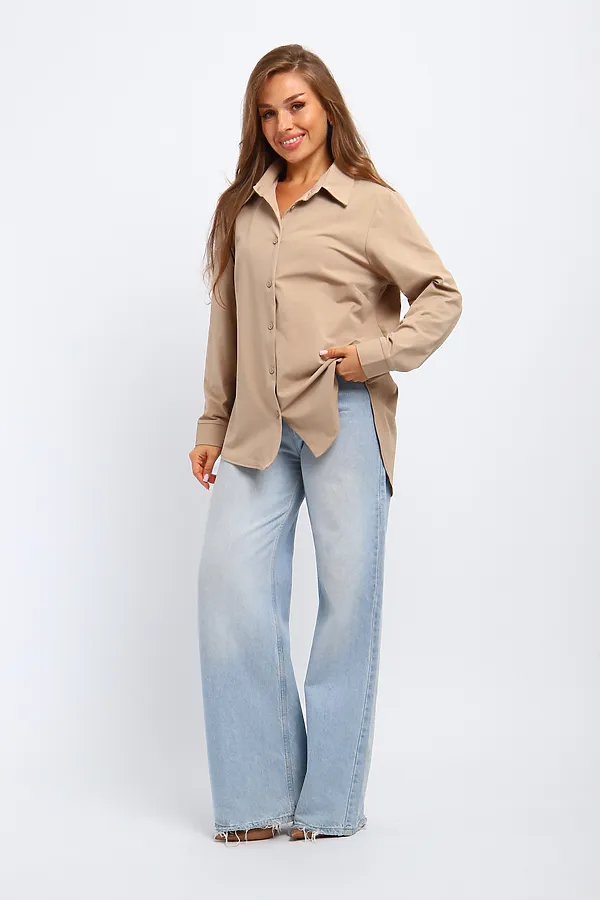 Рубашка 31985 НАТАЛИ, бежевый - фото 2