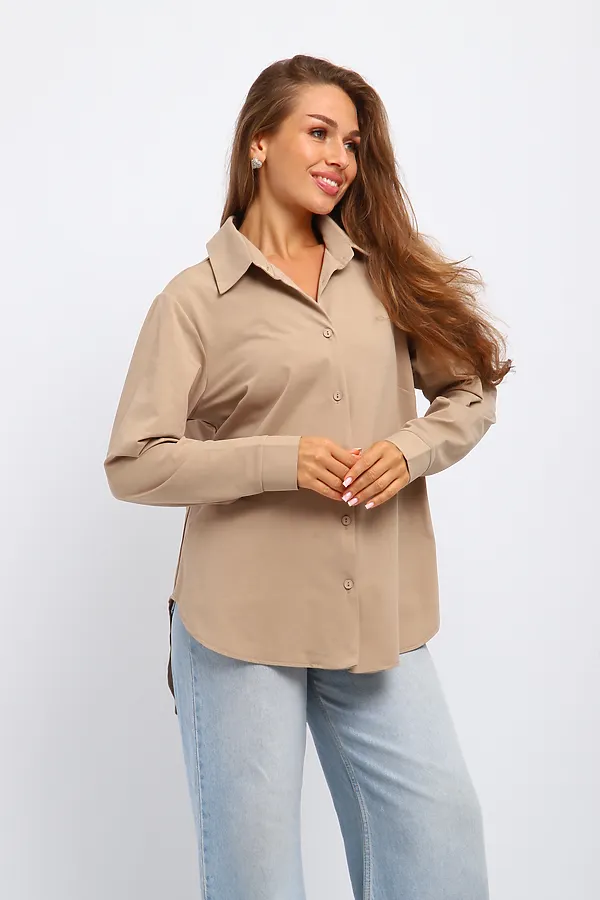 Рубашка 31985 НАТАЛИ, бежевый - фото 2
