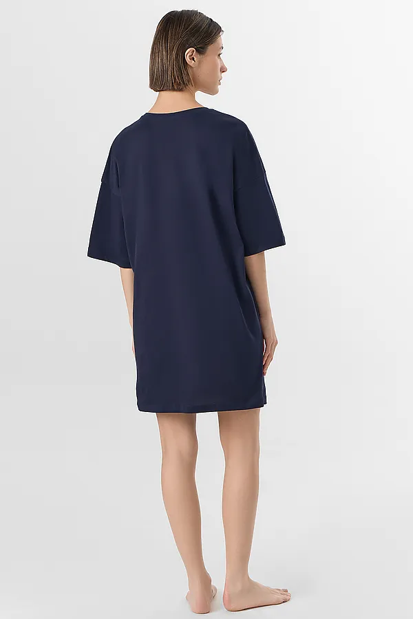 Туника MARK FORMELLE, т.синий +печать - фото 2