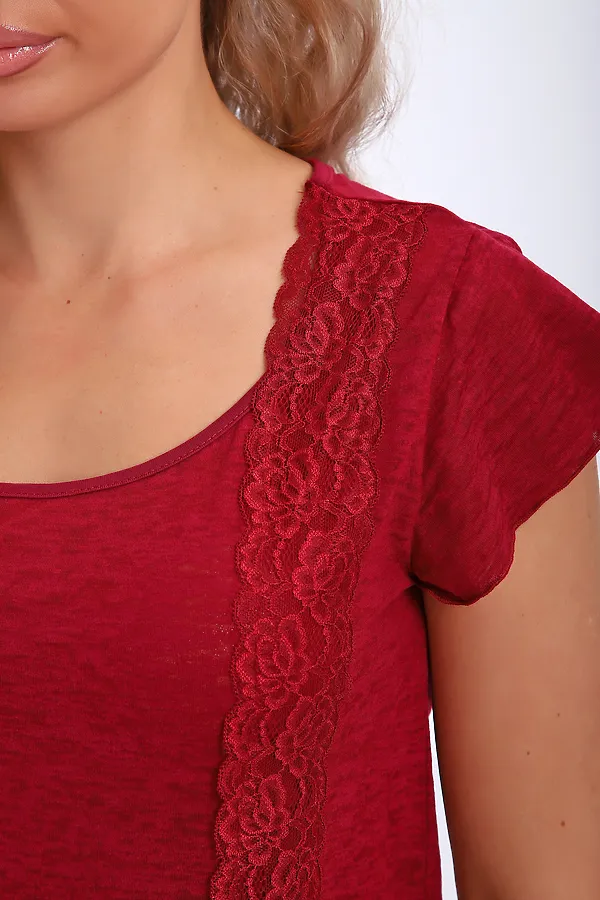 Пижама с брюками 29018 НАТАЛИ, бордовый - фото 2