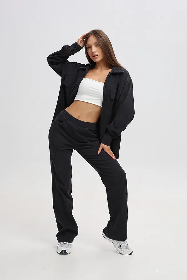 Костюм с брюками 20686 НАТАЛИ, графит - фото 2