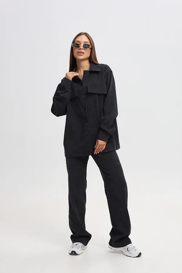 Костюм с брюками 20686 НАТАЛИ, графит - фото 2